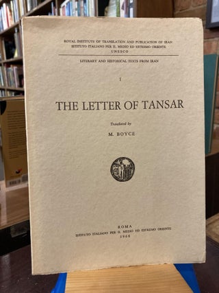 Item #208628 The Letter of Tansar. M. Boyce