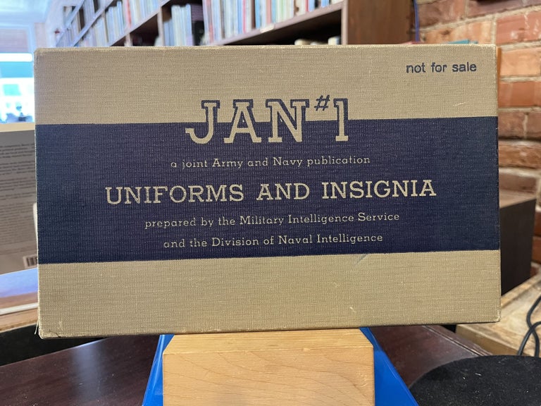 JAN #1. Joint Army Navy Publication One. Uniforms & Insignia. US Military Intelligence Service, Division of.