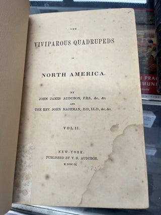 The Viviparous Quadrupeds of North America (Volumes 2 and 3)