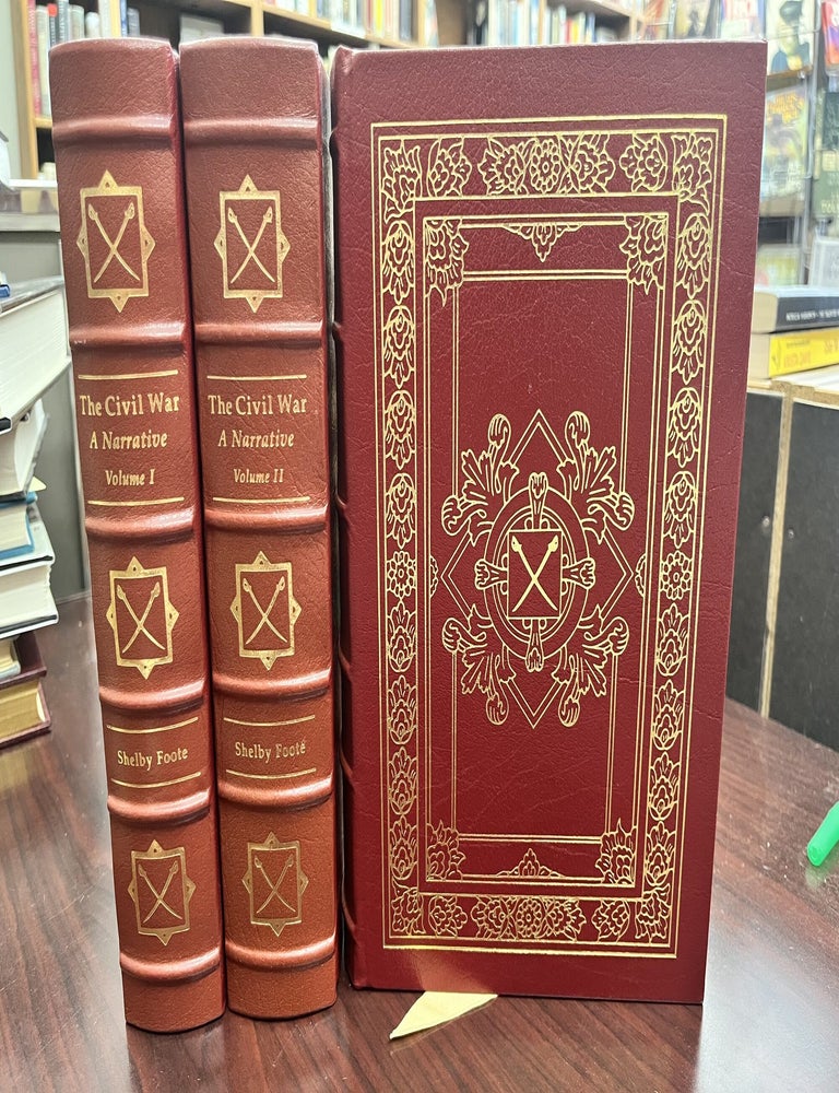 Shelby Foote Narrative Civil War Easton Signed Leather. Shelby Foote.