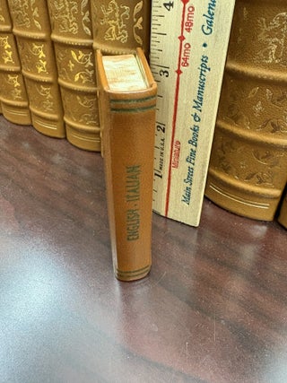 Item #234247 ENGLISH-ITALIAN ITALIAN-ENGLISH; MIDGET DICTIONARIES. N/A