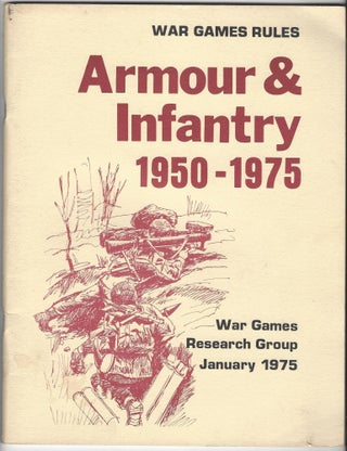 Item #SKU1018269 War games rules : armour & infantry, 1950-1975. Wargames Research Group, Great...