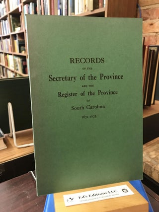 Item #SKU1036195 Records of the Secretary of the Province & the Register of the Province of South...